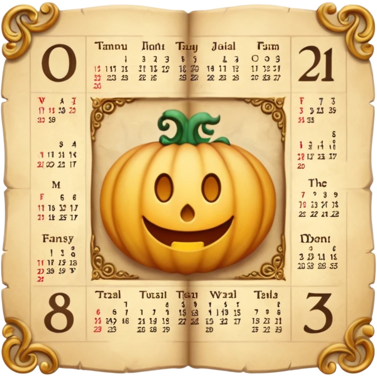  fantasy calendar page emoji