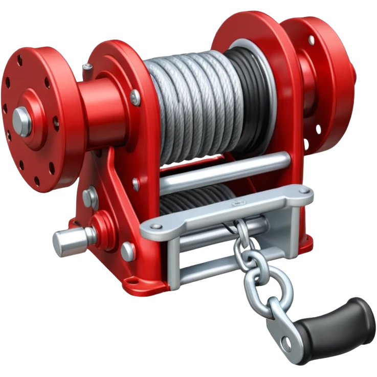 a black and silver Antal 48 2-Speed Self-Tailing Aluminium Winch emoji