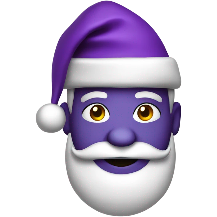 Purple Christmas Santa  emoji