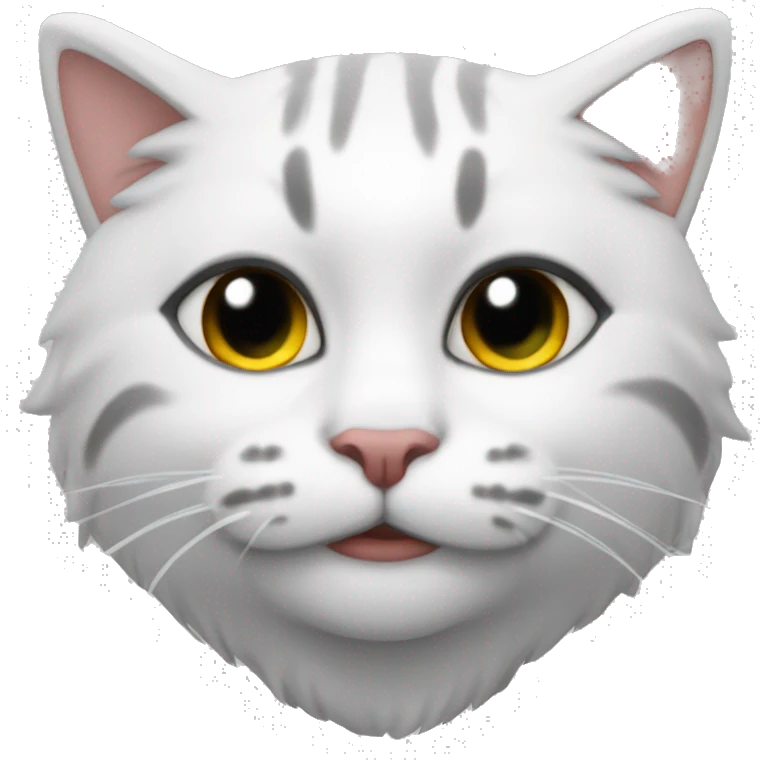 Кошка белая  emoji