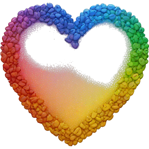 Rainbow heart  emoji