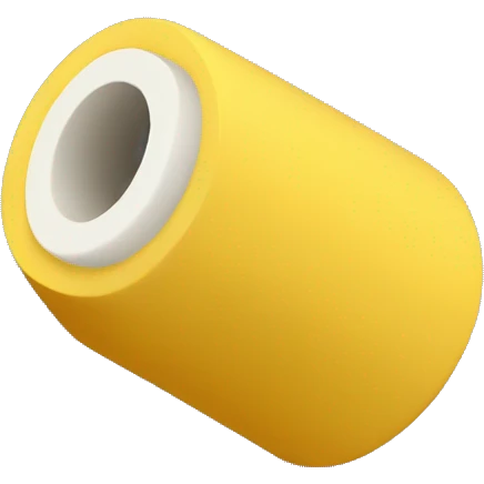 yellow small plain foam roller
 emoji