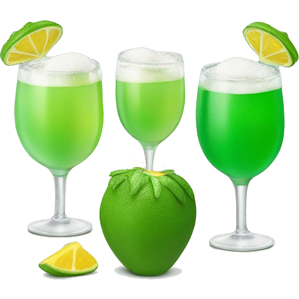 corazón verde con  tres margaritas emoji