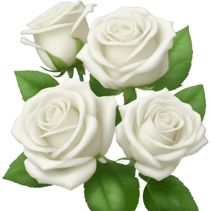 White roses emoji