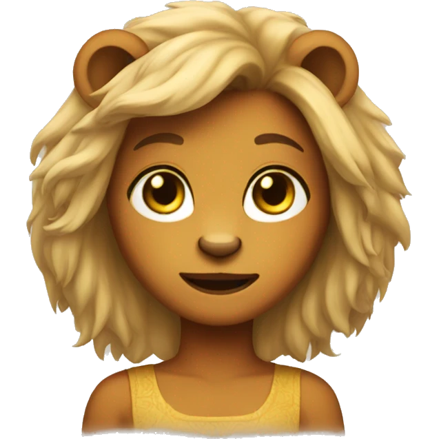 lion girl emoji