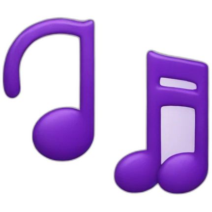 purple audio emoji