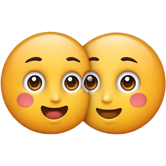 Zwei Menschen die in einander verschmelzen emoji