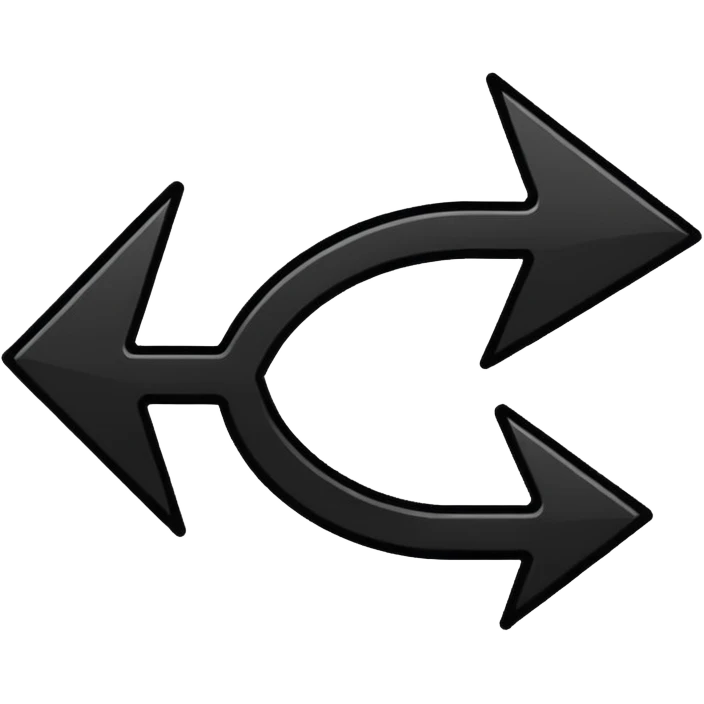 down arrow, bold and filled, minimal design emoji