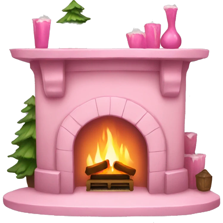 Winter Pink FirePlace emoji