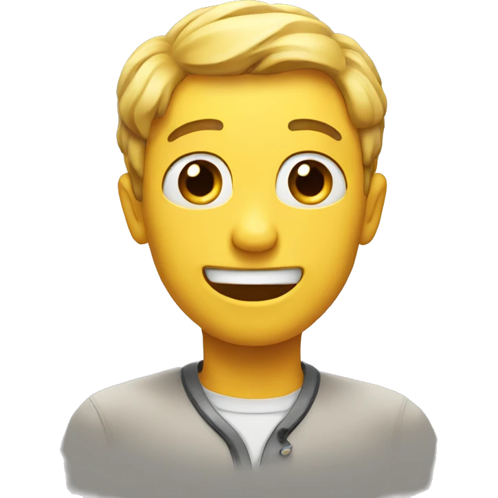 Nervous but happy  emoji