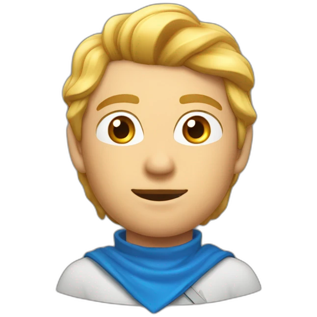 Flèche vers le haut drastique bleu emoji
