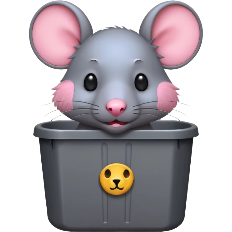 rat in a trashcan emoji emoji