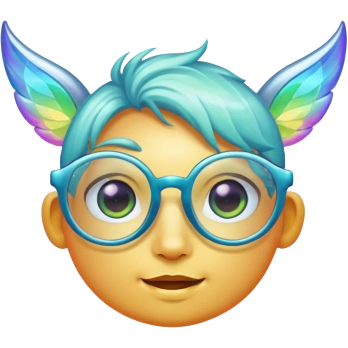 glasses with fae emoji