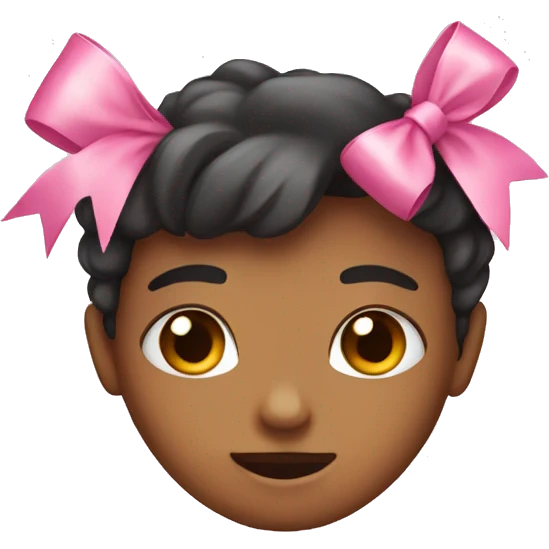 cute pink bow emoji