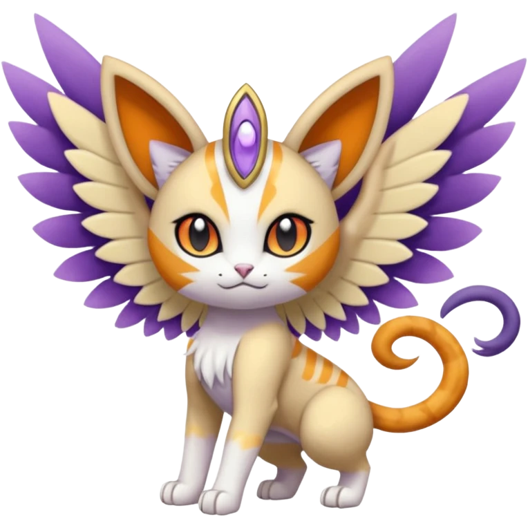 Meloetta-Meowth-Gatomon-Pokémon-Digimon-Fakémon-fusion-hybrid-creature emoji