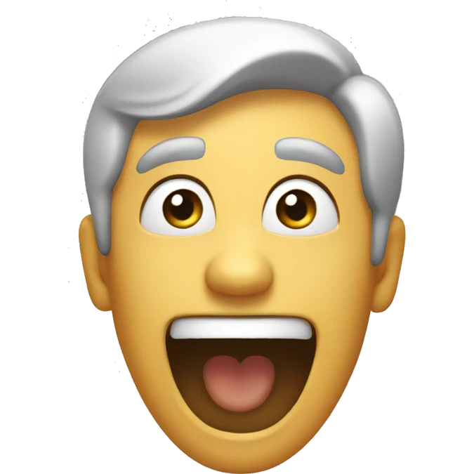 an emoji which shows that a person is very excited  emoji