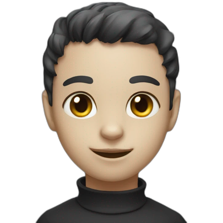 Black cat humanoid emoji