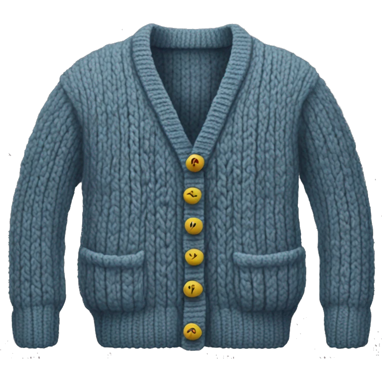 Knitted wool cardigan  emoji