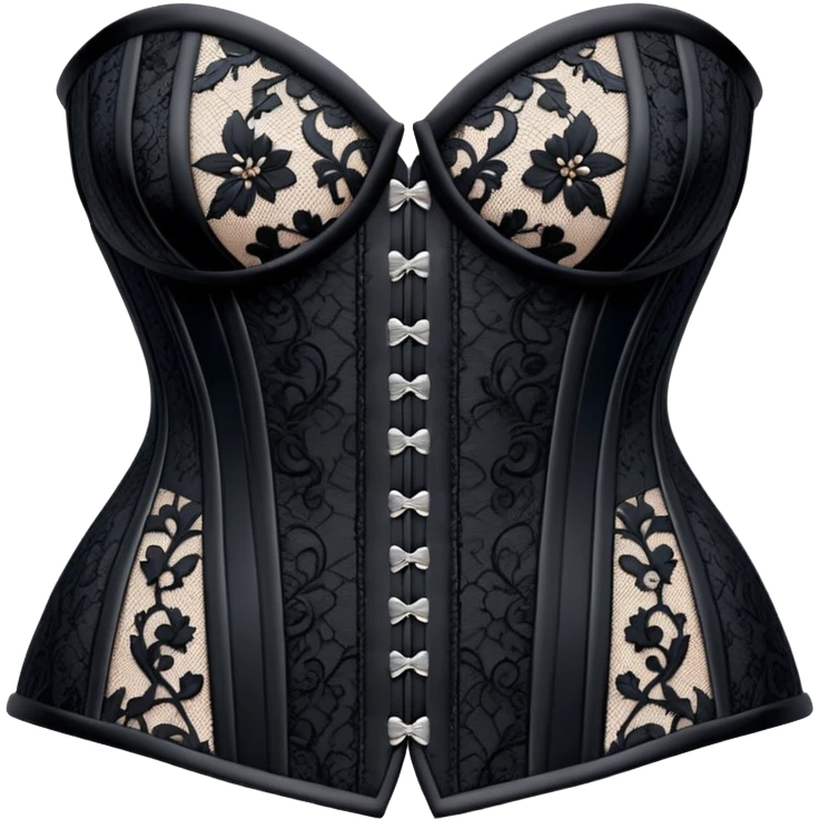 Black lace corset emoji