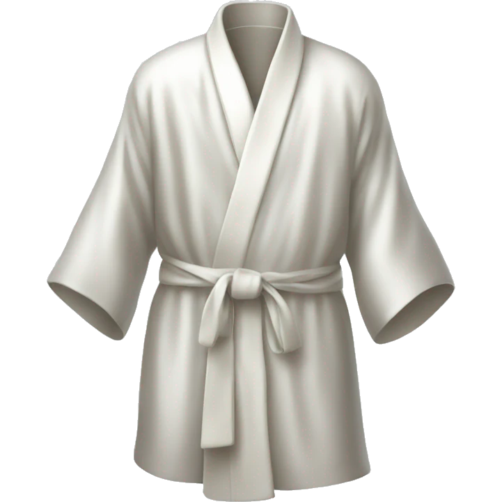 White silk robe emoji