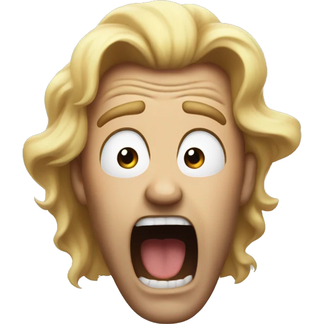 screaming because someone is so fine  emoji