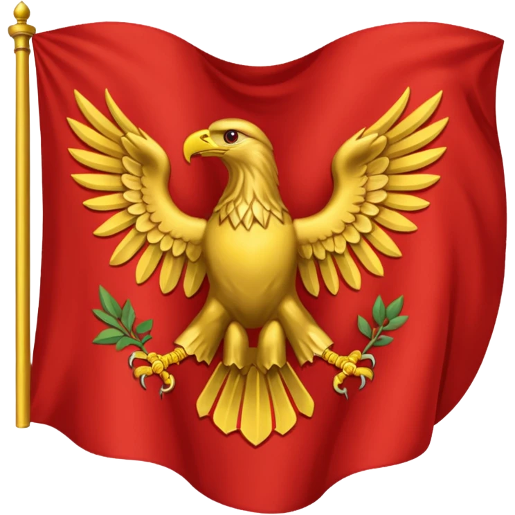 peux tu me générer le drapeau de l'empire romain en mode emoji drapeau basique emoji