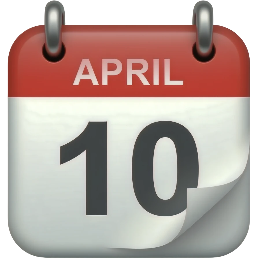 calendar APR 10 emoji