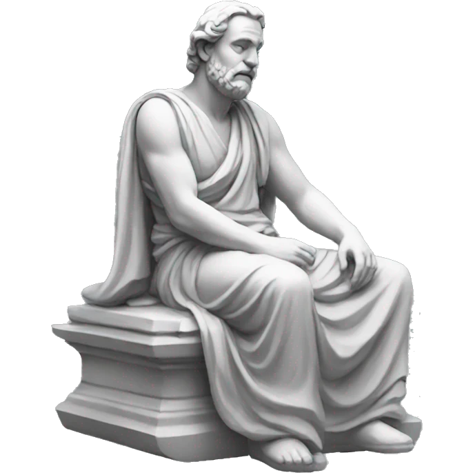 sitting-philosopher-statue emoji