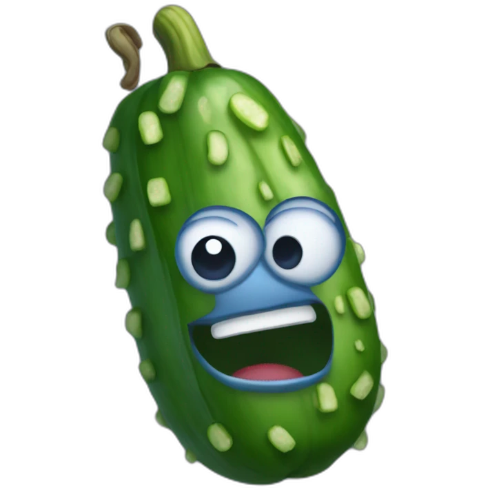 blue-pickle emoji