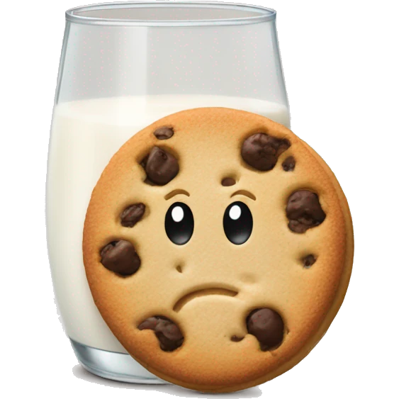 Milk and cookies emoji