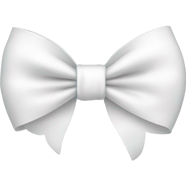 White bow emoji