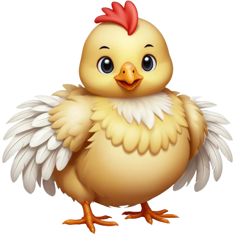 Baby silky chicken emoji