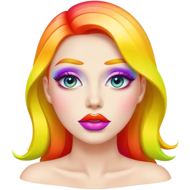 Rainbow lips  emoji