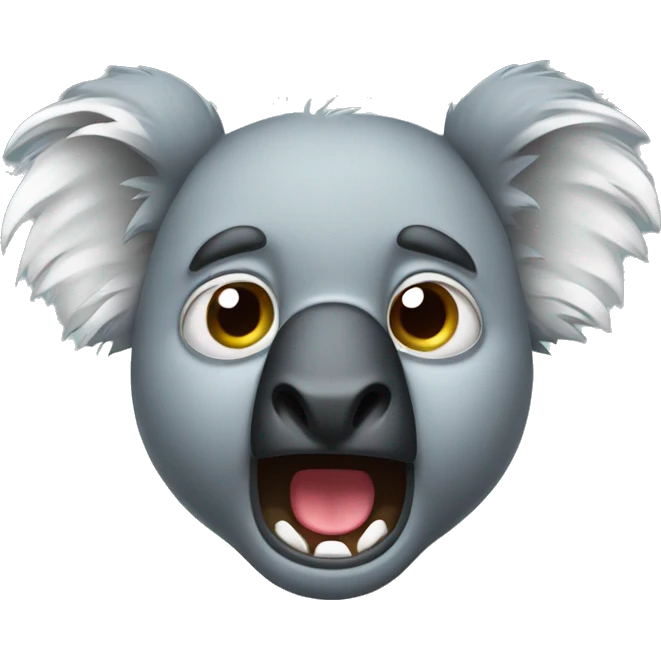 Angry koala emoji