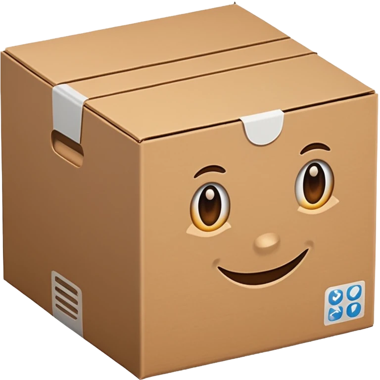 clean cardboard box  emoji