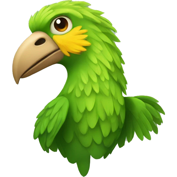 Fénix verde emoji