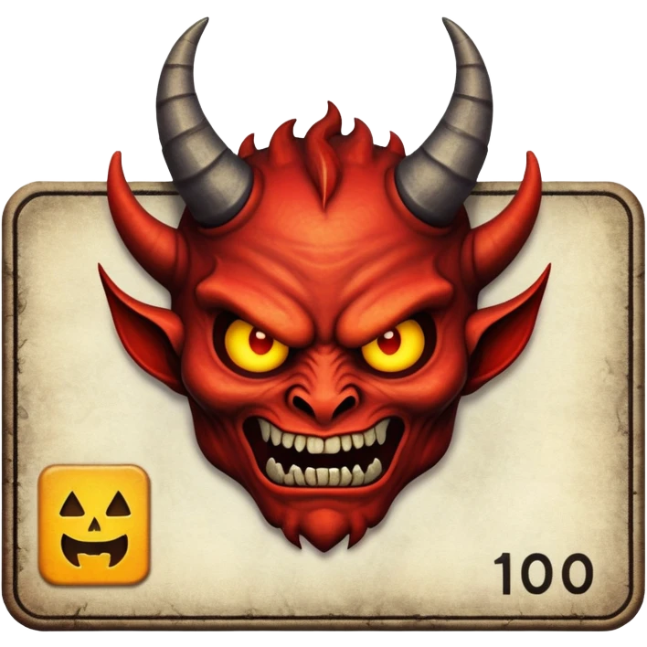 demon id card emoji