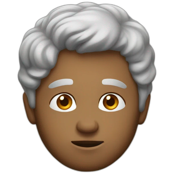 Men thinking emoji
