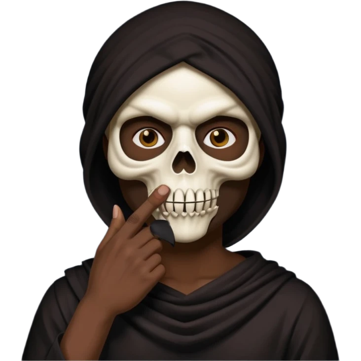 💀🤫 emoji
