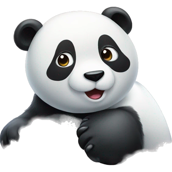 Panda  on the sky emoji
