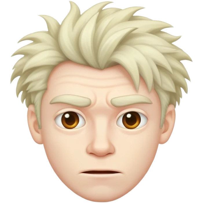 a male with ugly hair emoji