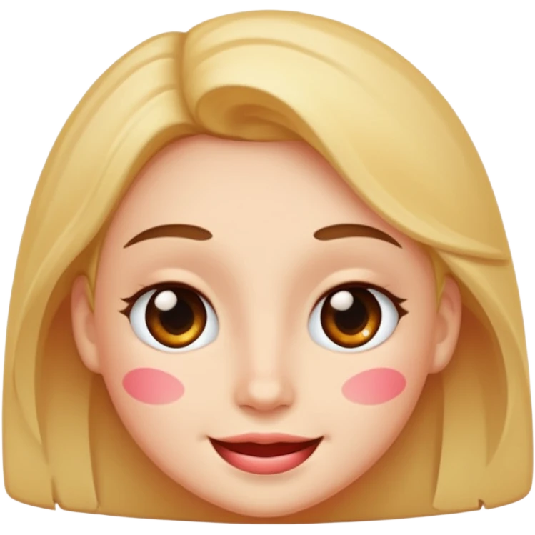 Blushing smirk emoji face emoji