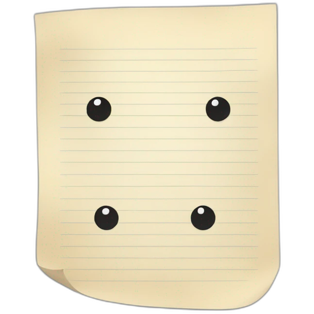 paper notes emoji
