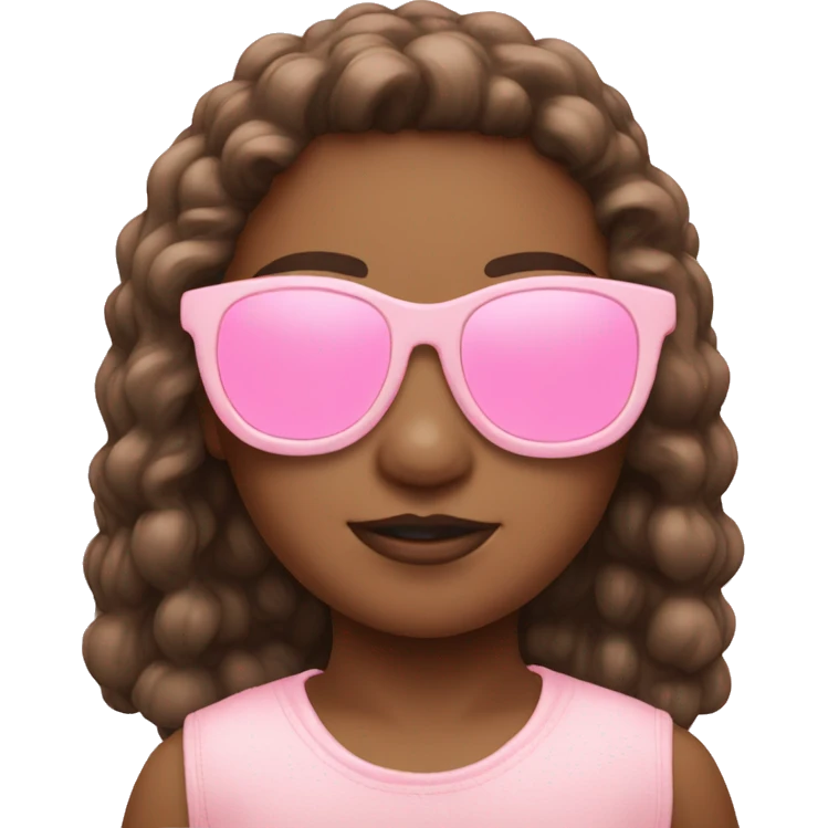 Baby pink sunglasses  emoji