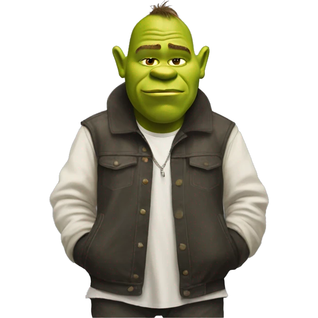 shrek wearing rick owens outfit emoji