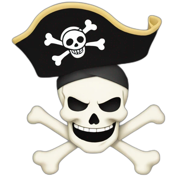 Drapeau pirate ASL one piece emoji
