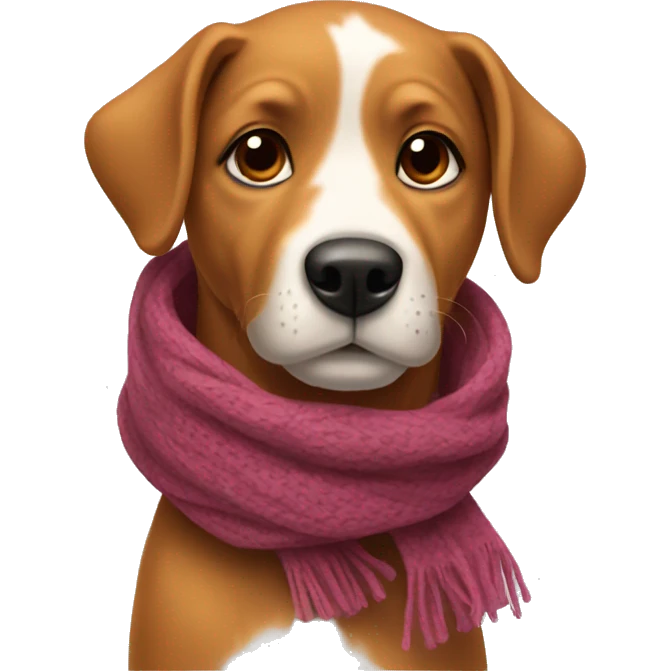 Dog with scarf emoji