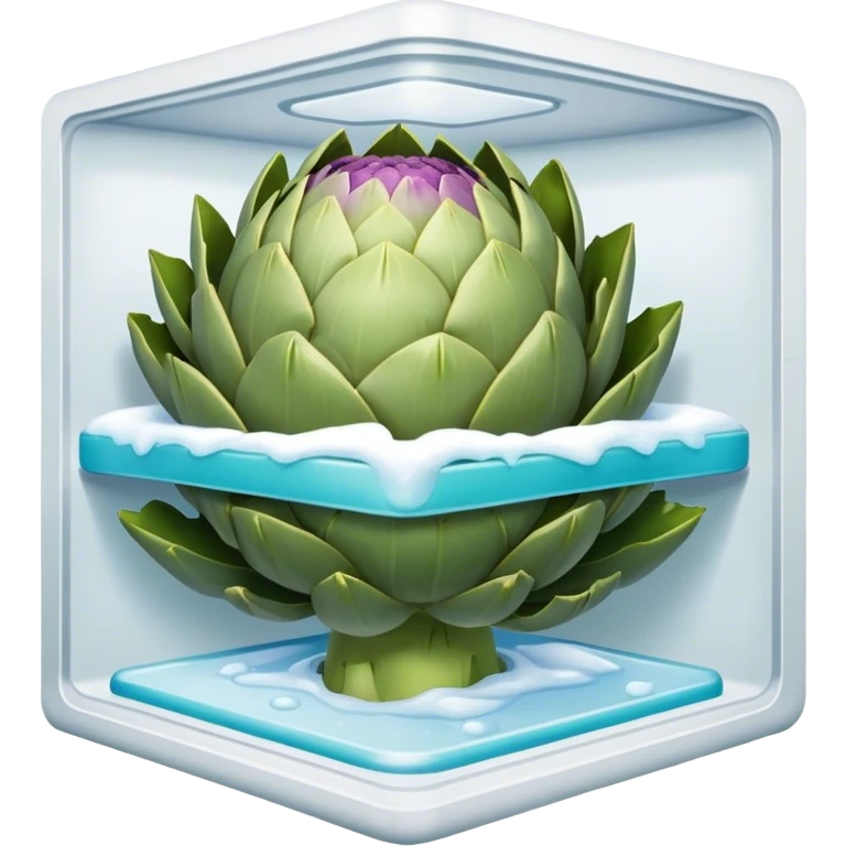 artichoke in a freezer emoji