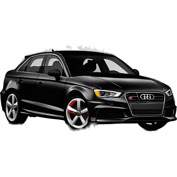 Audi S3 2010 noir emoji