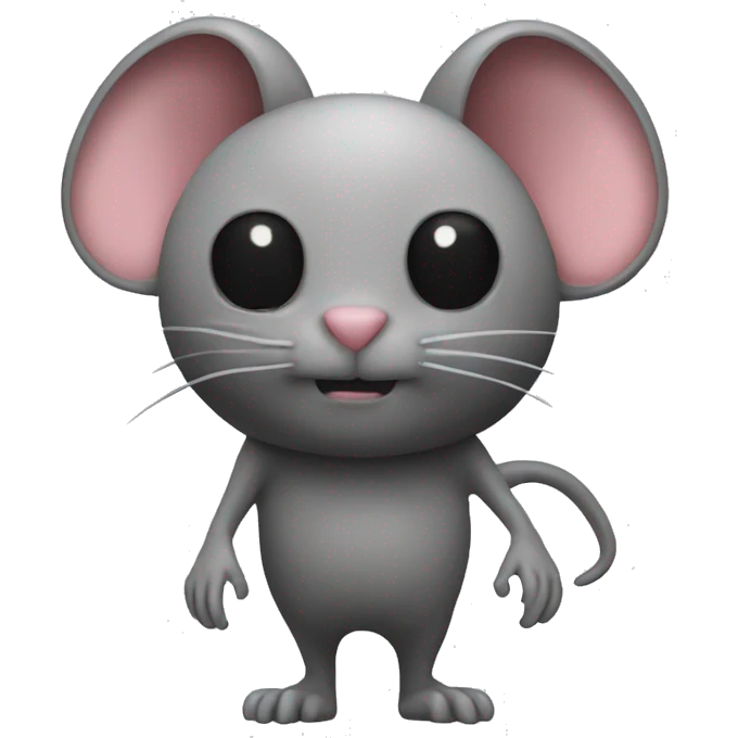 A shaped combined with a rat and an alien emoji
